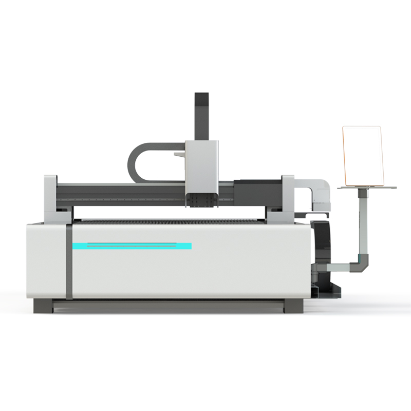 Laser cutting machine with single table