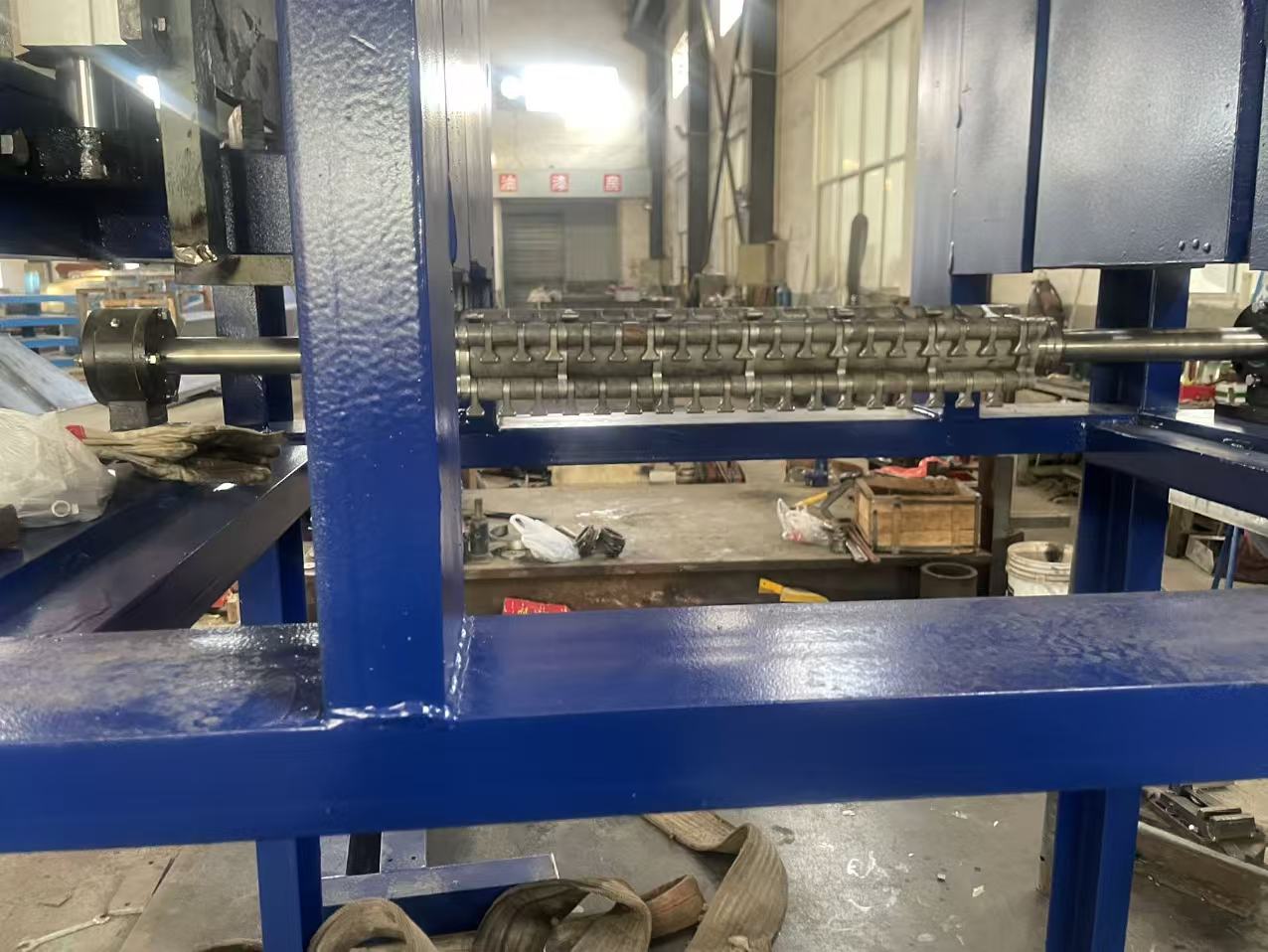new scrap lead anode plate scrubber is making for clients 