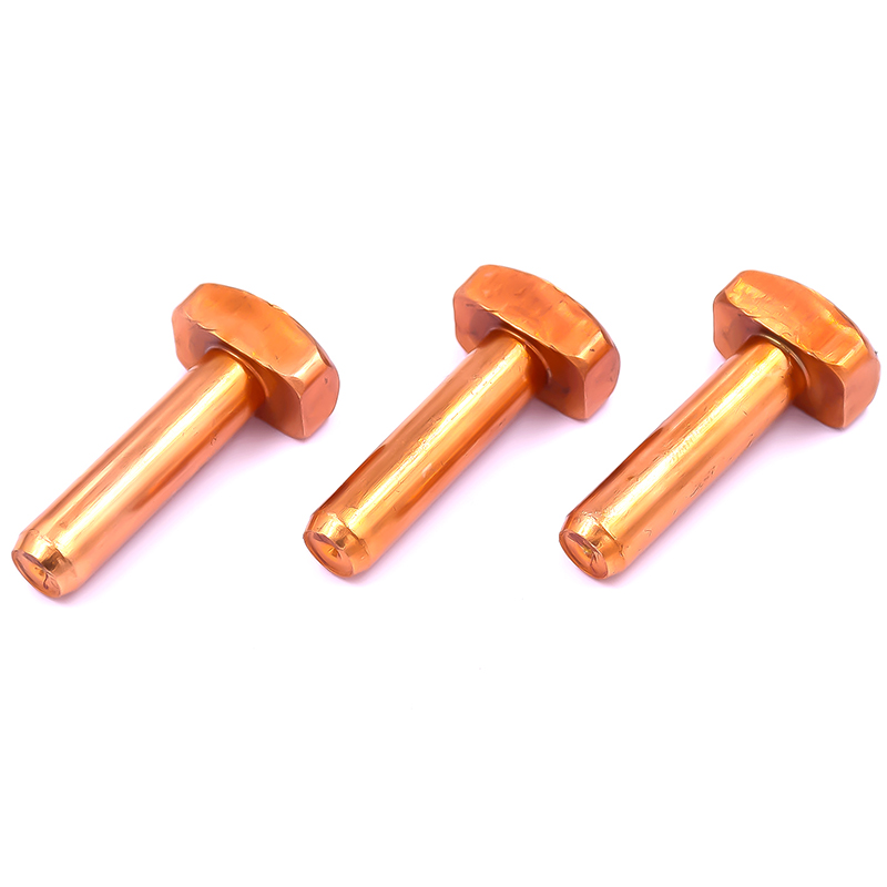 Red Copper T-Shaped Screws