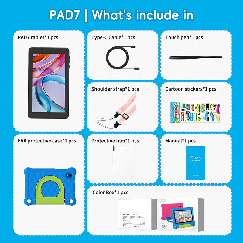 G-Tab PAD7 Kids Tablet