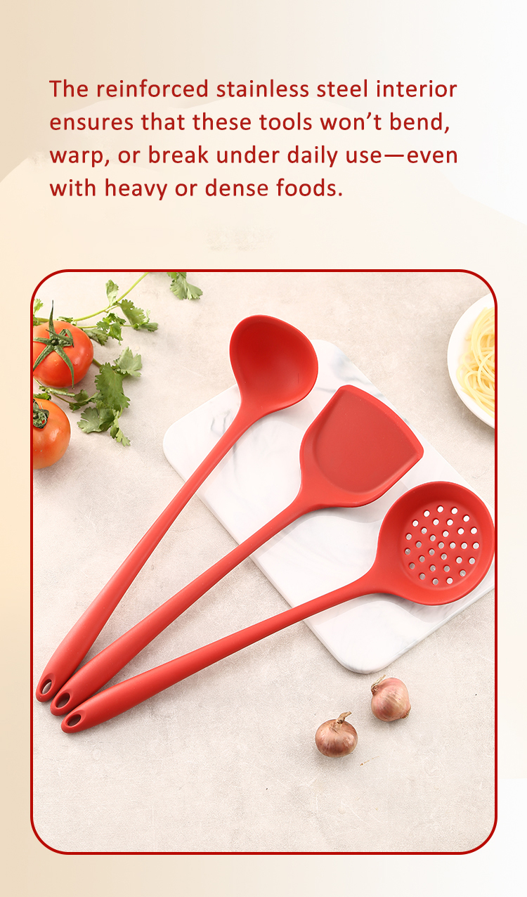 3-Piece Non-Stick Silicone Utensil Set
