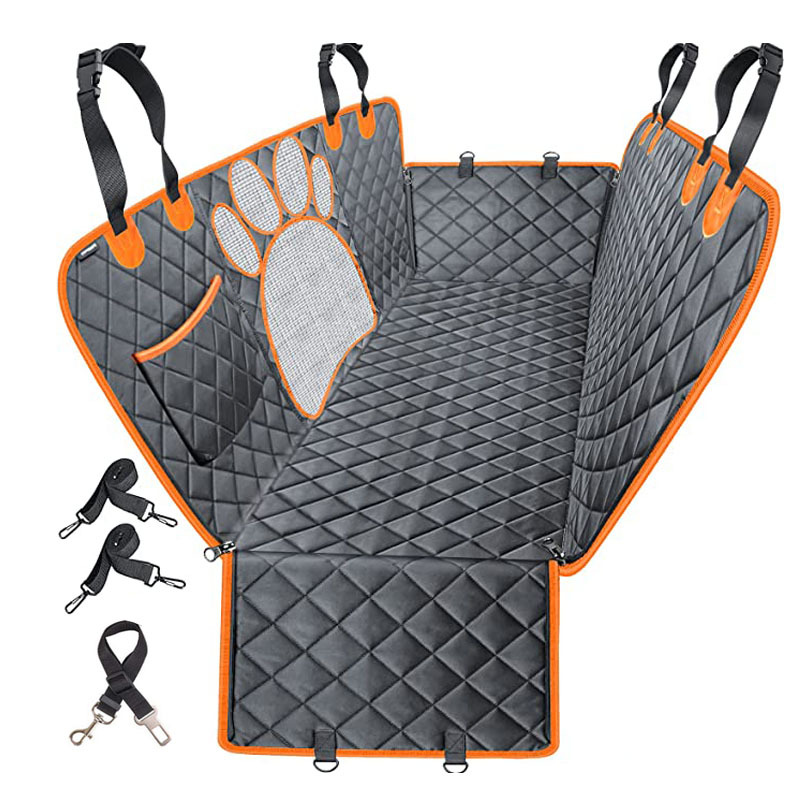 Dog Car Seat Cover With Hammock And Mesh Window