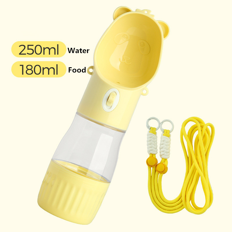 Dog Water Bottle With Food Container