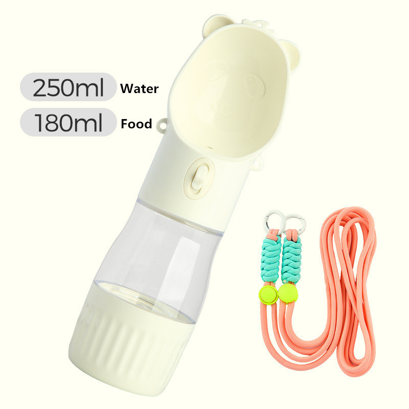 Dog Water Bottle With Food Container