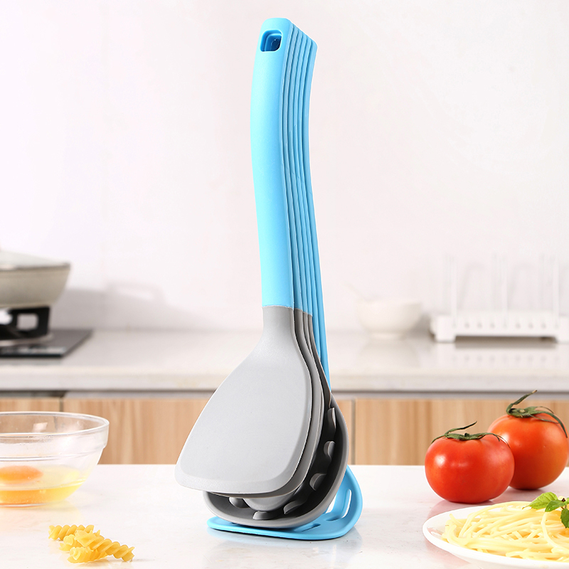 Premium Nylon 6-Piece Kitchen Utensil Set with Stand