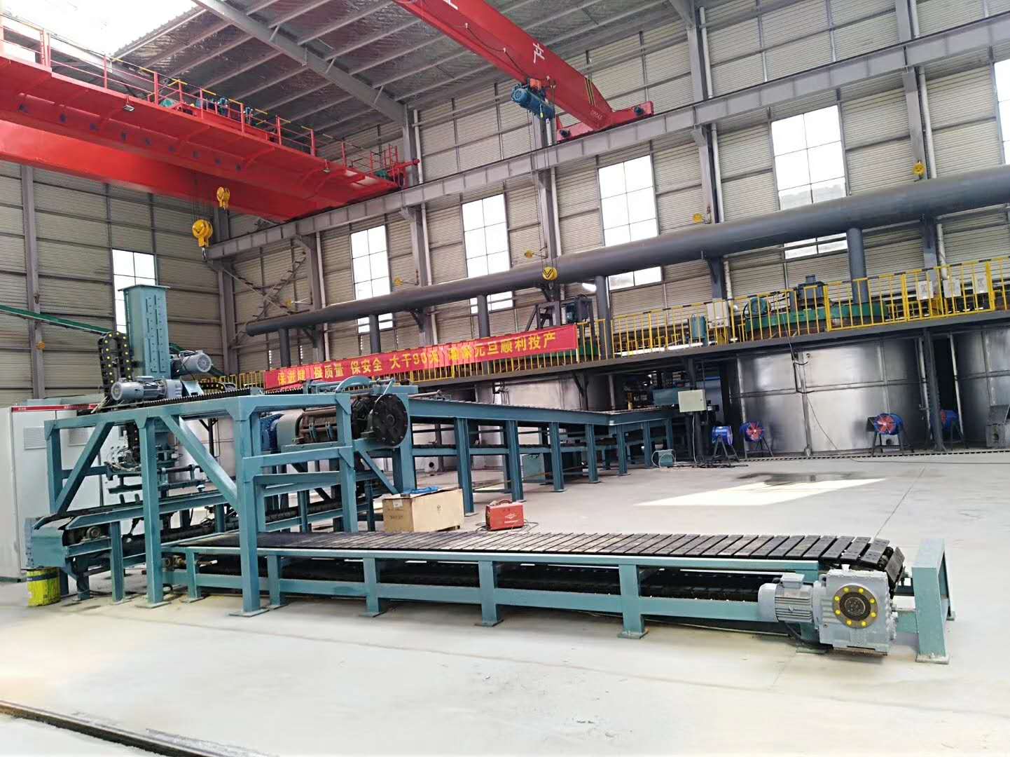   From 5T to 30T Per Hour  Lead or copper or antimony Ingot Casting Machine with Automatic Ingot Palletizing device 