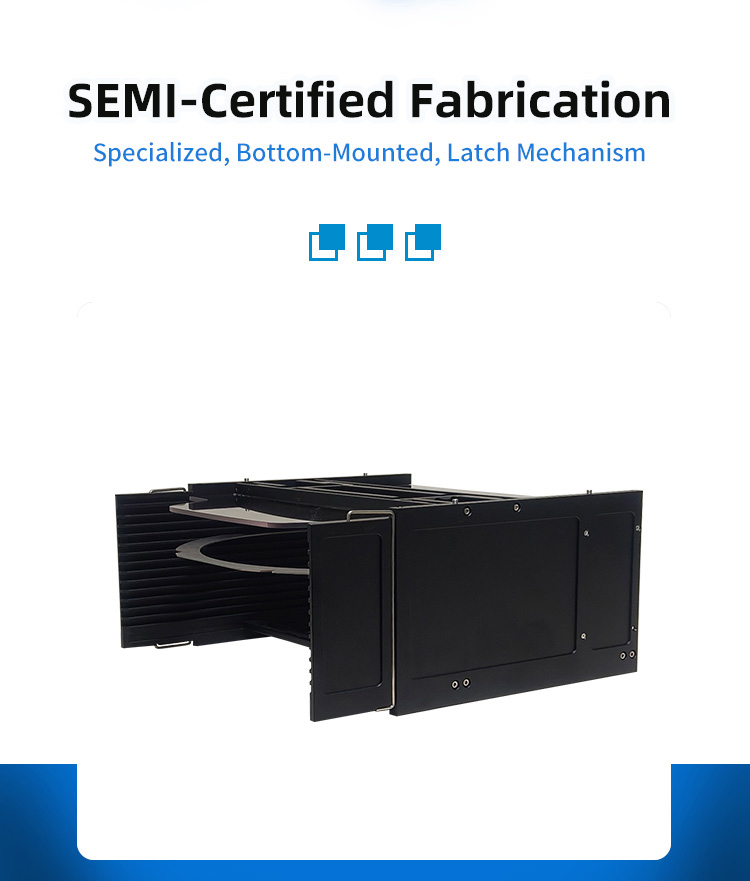 12Inch 13 Slot D12-R9 Wafer Frame Cassette (10mm Slot Pitch)
