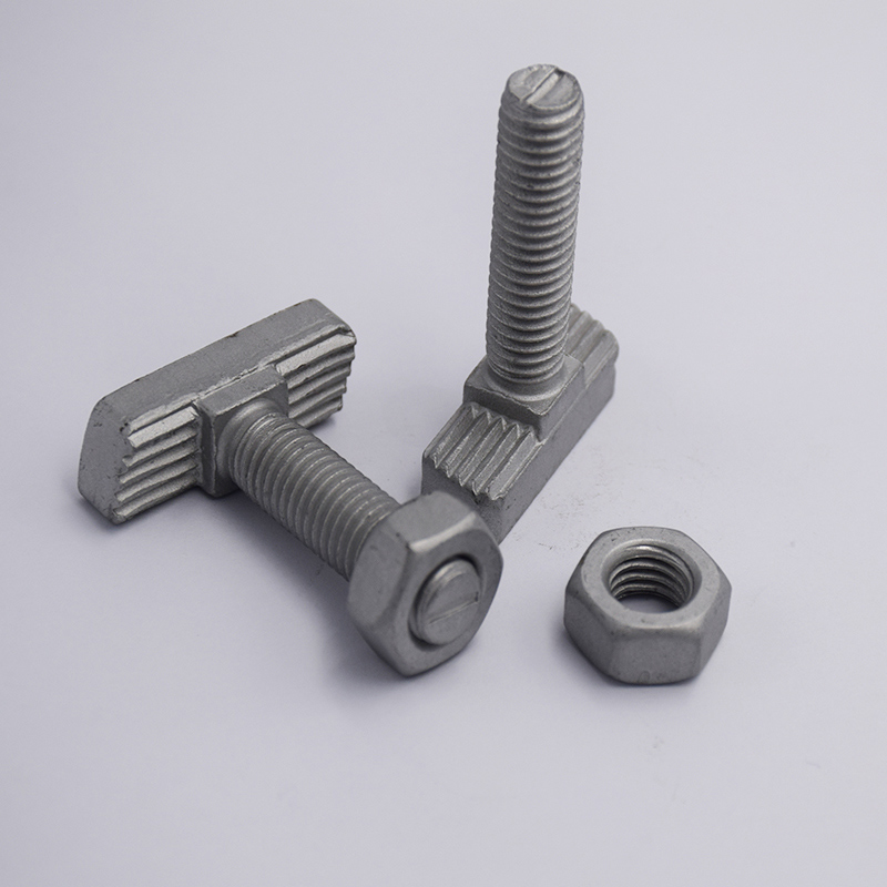T-Shaped Toothed Bolt With Anti-Slip Design