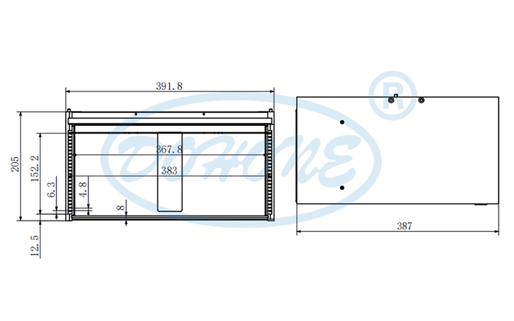 12Inch 25 Slot K12-R0 Wafer Frame Cassette (6.3mm Slot Pitch)