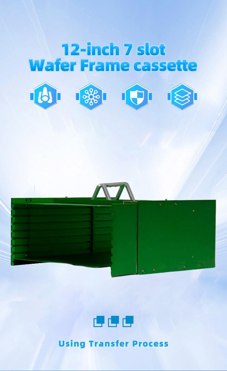 12 Inch 7 Slot G07-R1 Wafer Frame Cassette (20mm Slot Pitch)