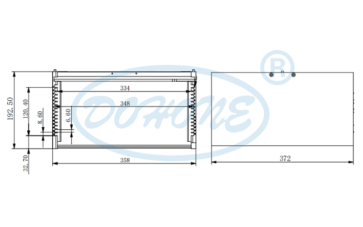 12Inch 15 Slot C15-R1 Wafer Frame Cassette (8.6mm Slot Pitch)
