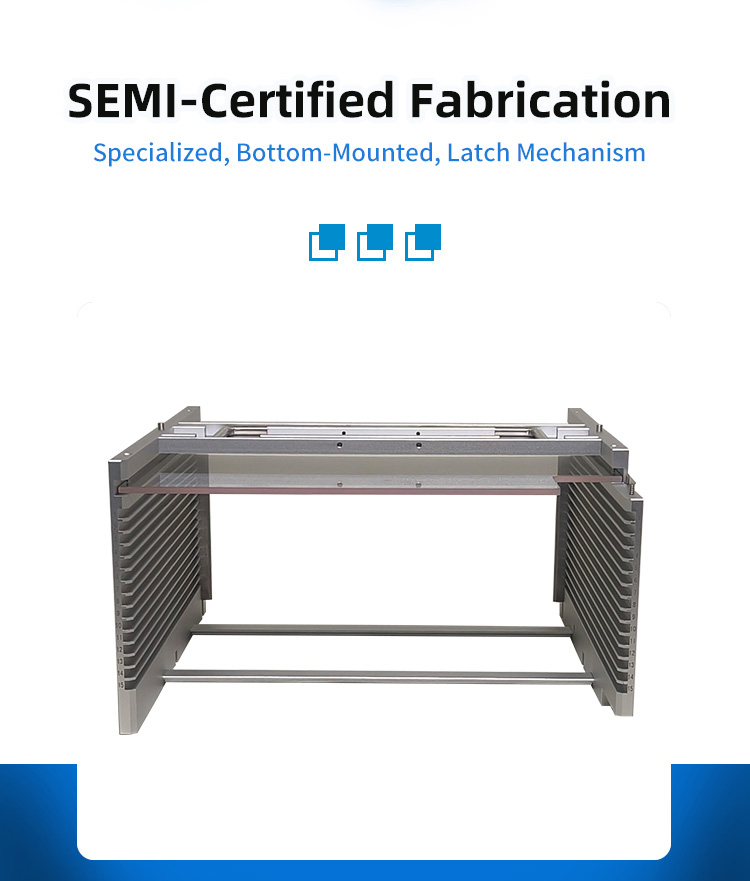 12Inch 15 Slot C15-R1 Wafer Frame Cassette (8.6mm Slot Pitch)