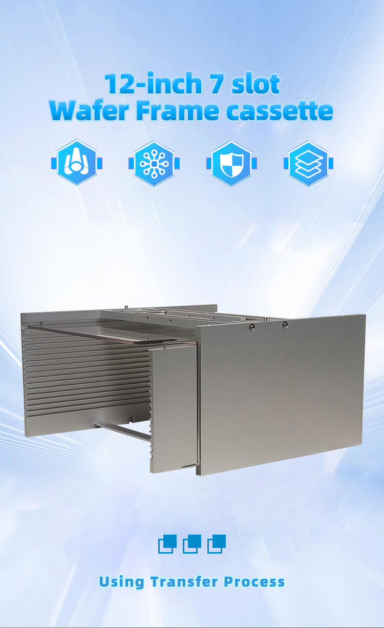 12Inch 15 Slot C15-R1 Wafer Frame Cassette (8.6mm Slot Pitch)