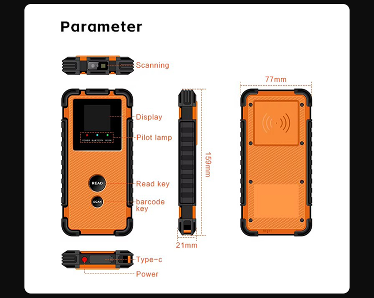 A5 Bluetooth UHF RFID Reader