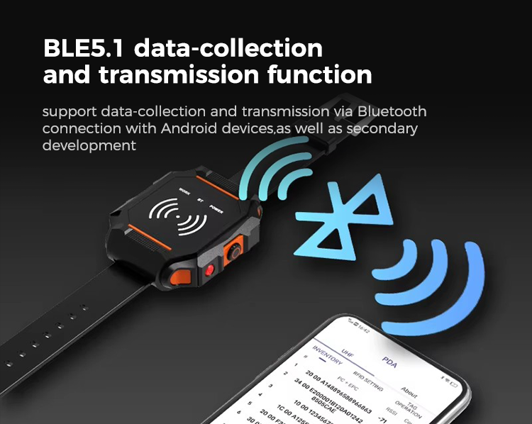 A6 Android UHF Bluetooth Watch Reader