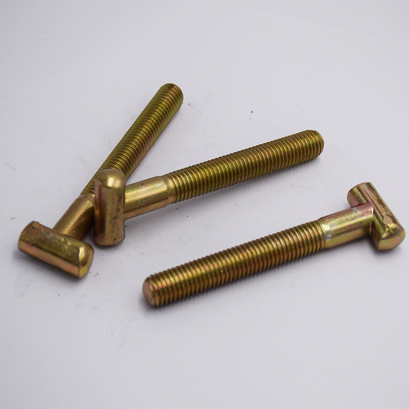 Color-Plated T-Shaped Screws For Aluminum Profiles