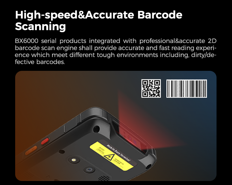 BX6000 Industrial Android Barcode Handheld Terminal