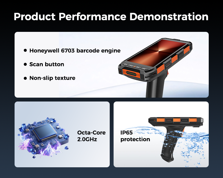 C6100 Barcode Scanner Handheld RFID Reader