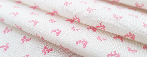 Silver Antibacterial Thermochromic Bamboo Printed Fabric Watermelon Red