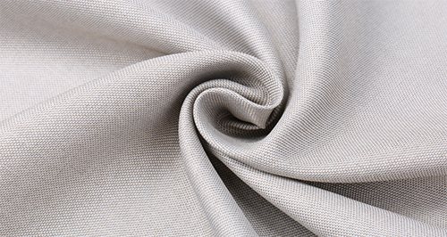 Silver Semi-Silver Thick Twill Fabric Natural Color
