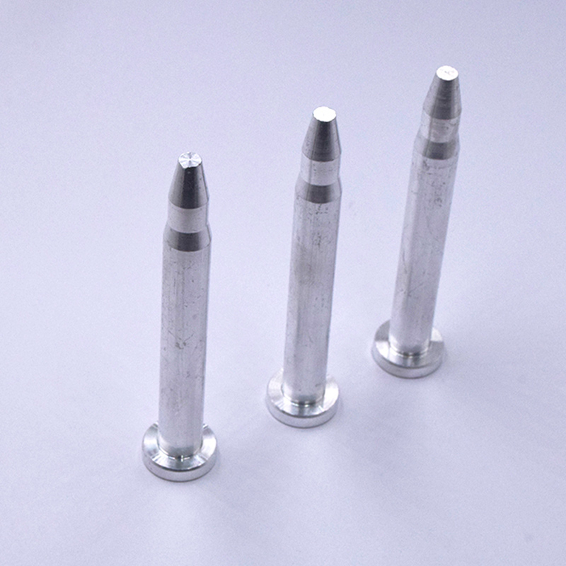 Aluminum Alloy Flat Round Head Conical Turning Tip Locating Pin