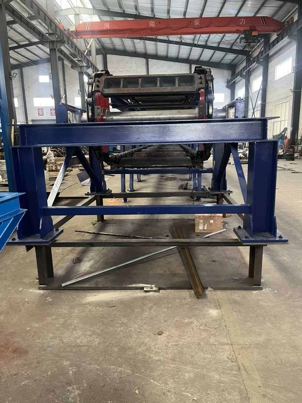 copper slag ingot casting machine is making for clients 