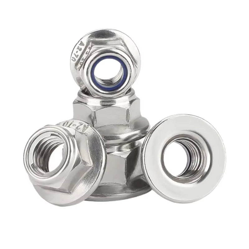 Heat Resistant Self-Locking Nylon-Insert Flange Nut