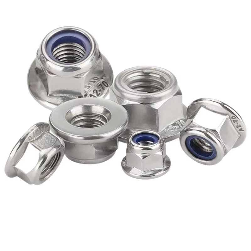 Heat Resistant Self-Locking Nylon-Insert Flange Nut