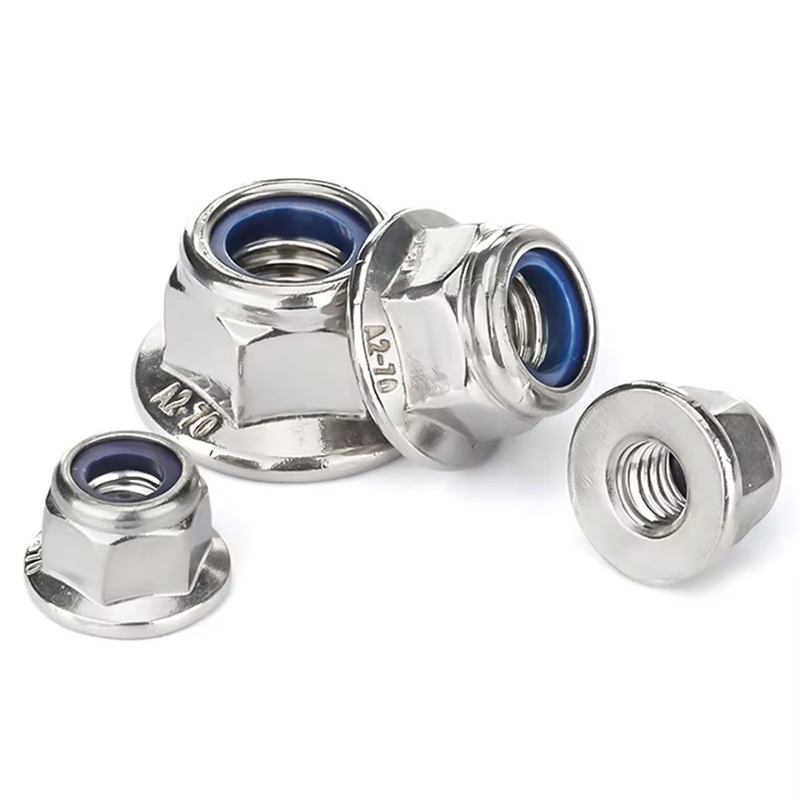 Heat Resistant Self-Locking Nylon-Insert Flange Nut