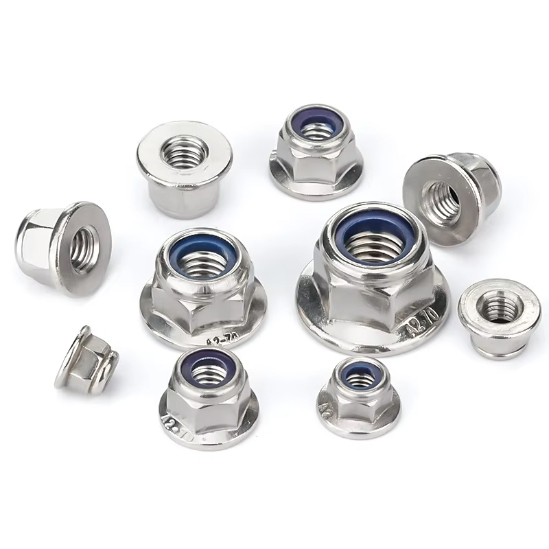 Heat Resistant Self-Locking Nylon-Insert Flange Nut