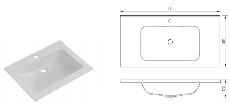 Matte Art Square Round Washing Single Basin Table Bathroom Cabinet Ceramic Basin