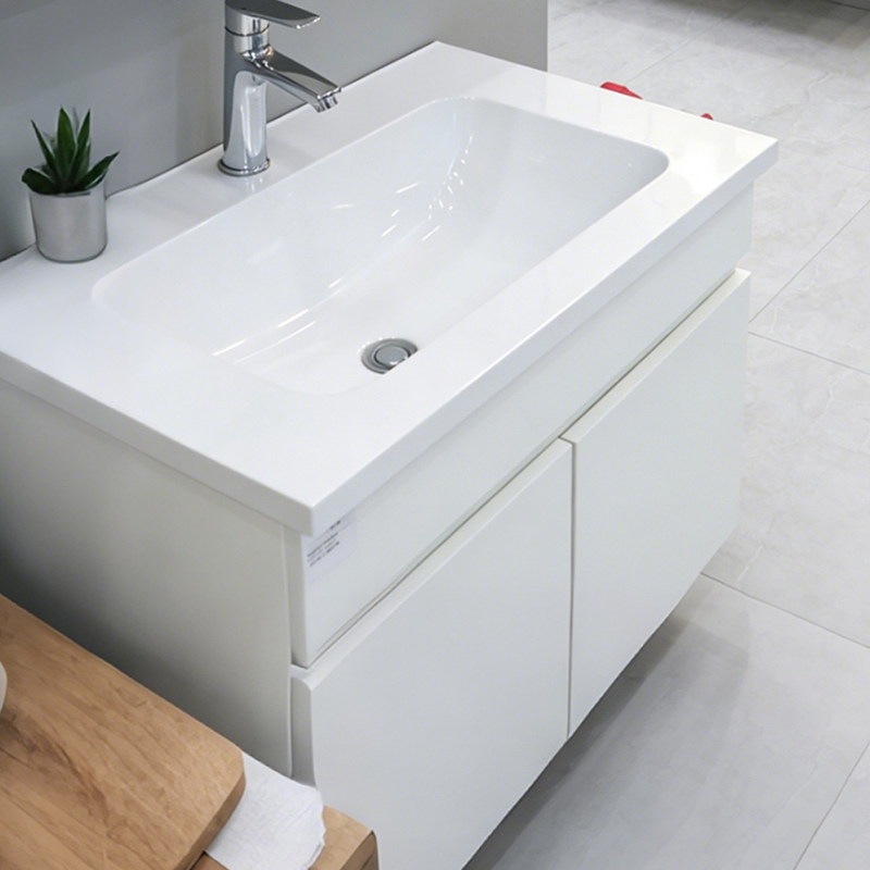 Matte Art Square Round Washing Single Basin Table Bathroom Cabinet Ceramic Basin