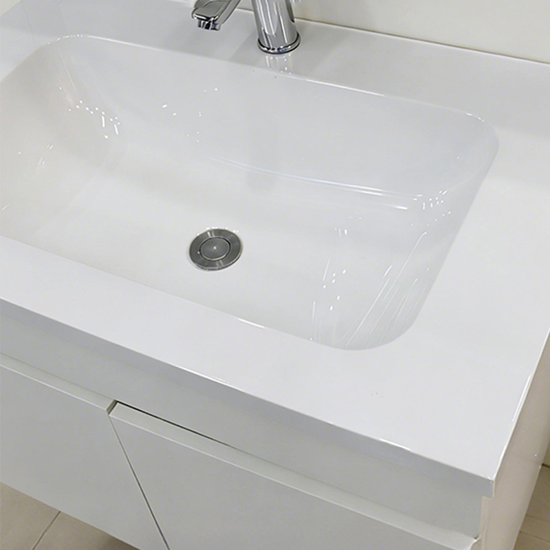 Matte Art Square Round Washing Single Basin Table Bathroom Cabinet Ceramic Basin