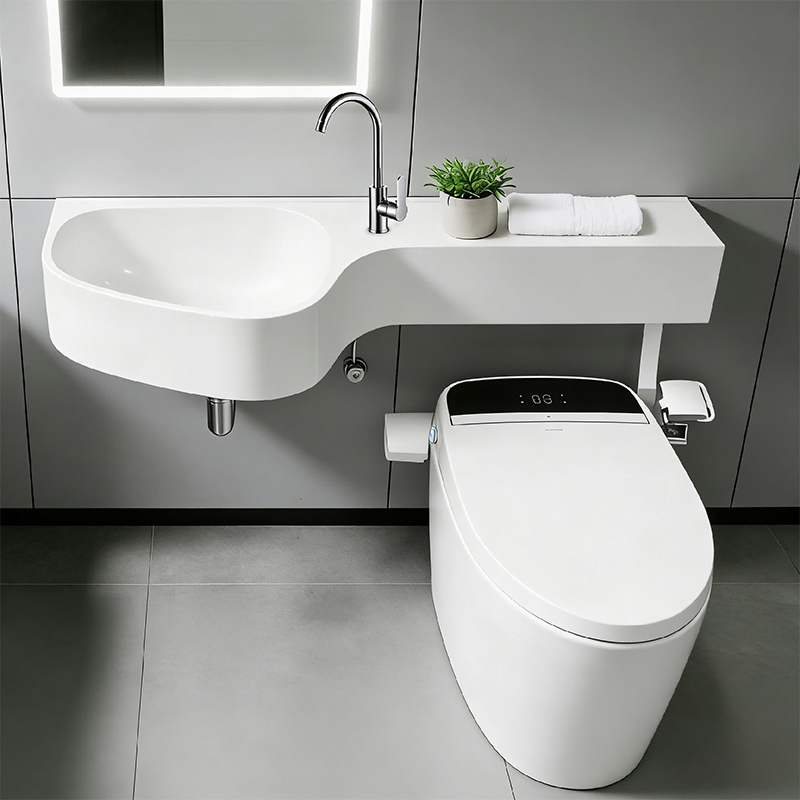 Matte Art Square Round Washing Single Basin Table Bathroom Cabinet Ceramic Basin