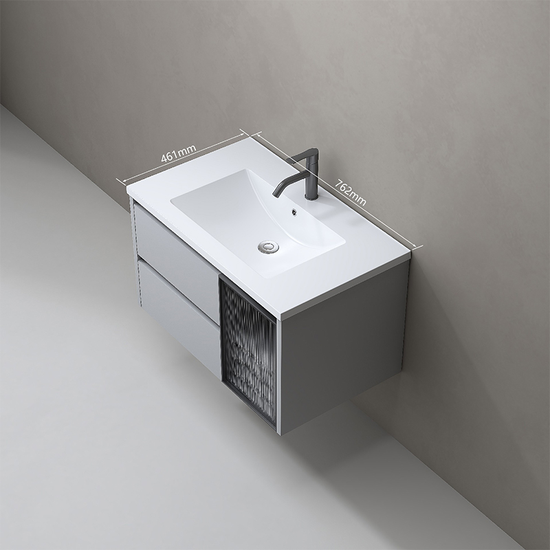 Matte Art Square Round Washing Single Basin Table Bathroom Cabinet Ceramic Basin