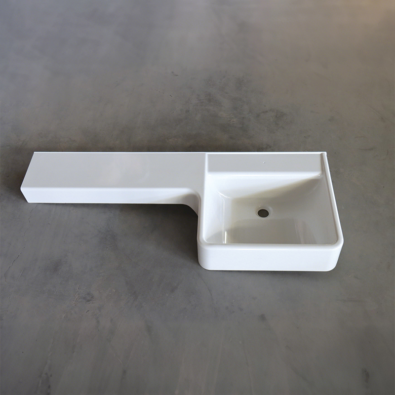 Matte Art Square Round Washing Single Basin Table Bathroom Cabinet Ceramic Basin