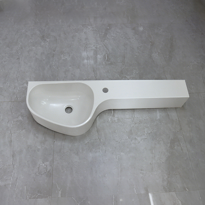 Matte Art Square Round Washing Single Basin Table Bathroom Cabinet Ceramic Basin