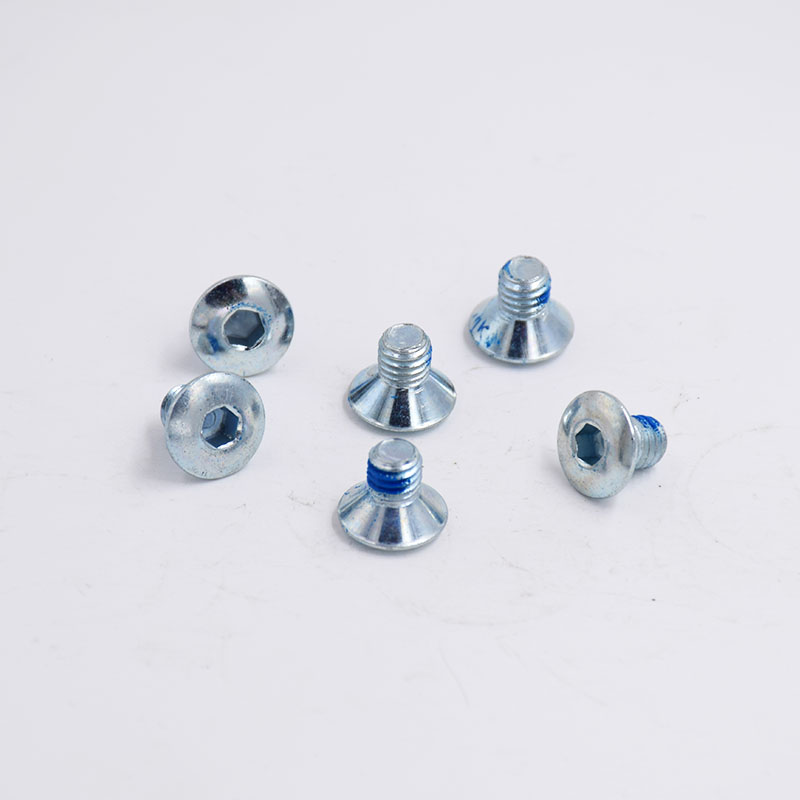 Non-Standard Screw With Head Sunk And Hexagonal Shape And Glue Coating