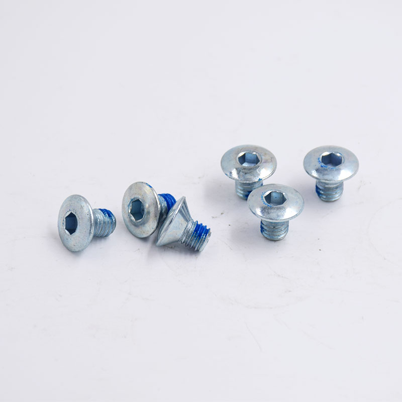 Non-Standard Screw With Head Sunk And Hexagonal Shape And Glue Coating