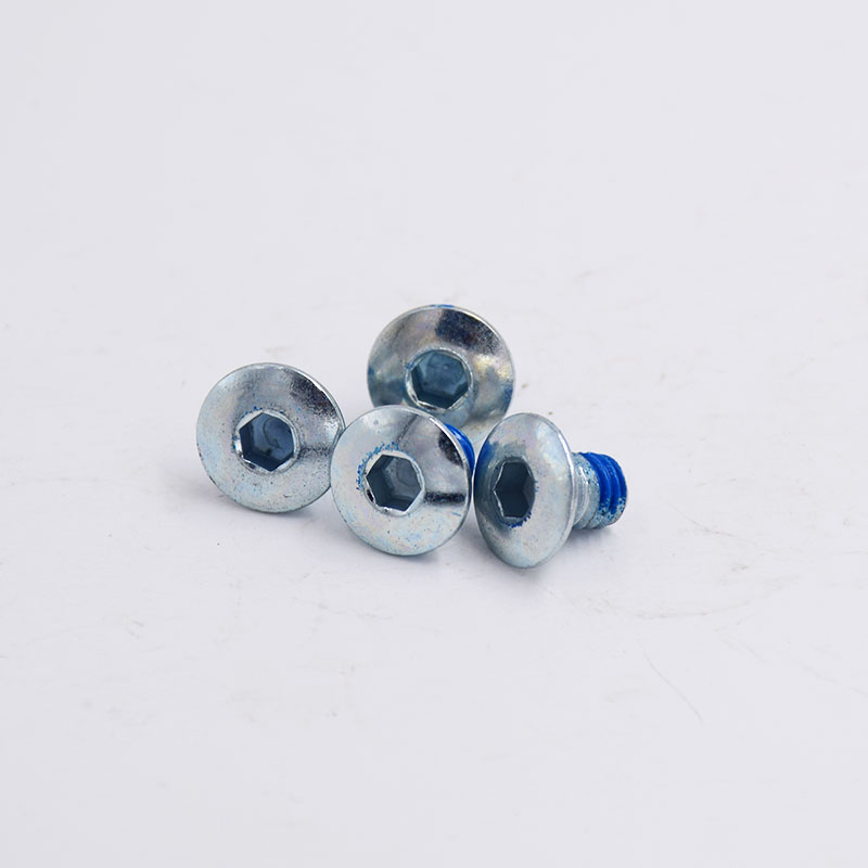 Non-Standard Screw With Head Sunk And Hexagonal Shape And Glue Coating