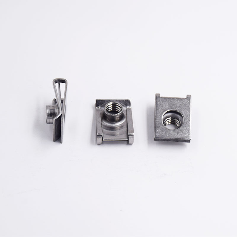 Square Anti Vibration Spring Nut With Built-In Spring Steel