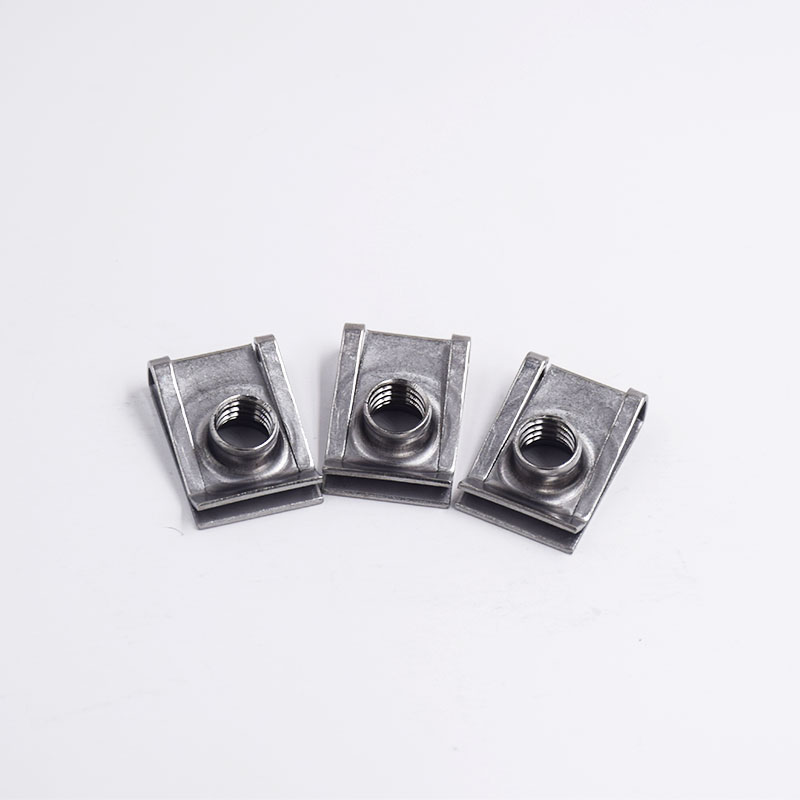 Square Anti Vibration Spring Nut With Built-In Spring Steel