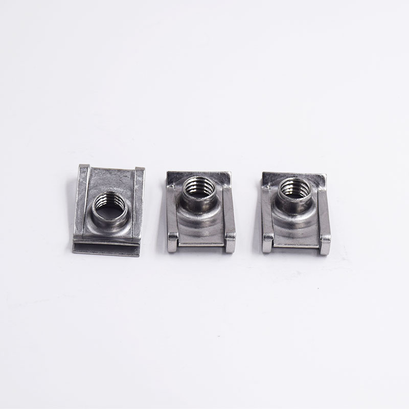Square Anti Vibration Spring Nut With Built-In Spring Steel