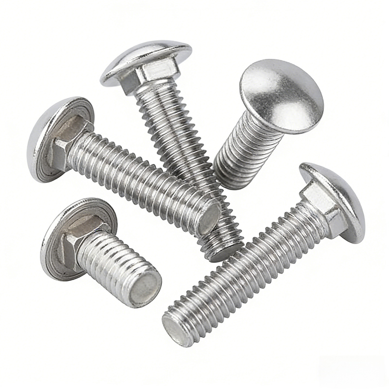 304 Stainless Steel Round Head Square Neck Screws