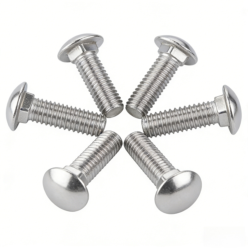 304 Stainless Steel Round Head Square Neck Screws