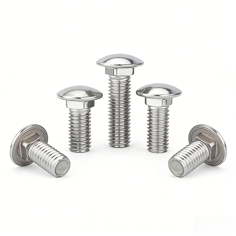 304 Stainless Steel Round Head Square Neck Screws