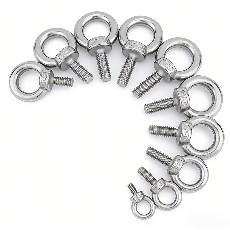 304 Stainless Steel Ring Hooking Nut Screws Eyebolts