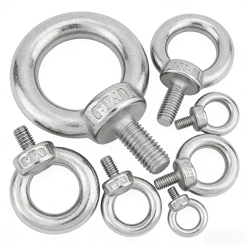 304 Stainless Steel Ring Hooking Nut Screws Eyebolts