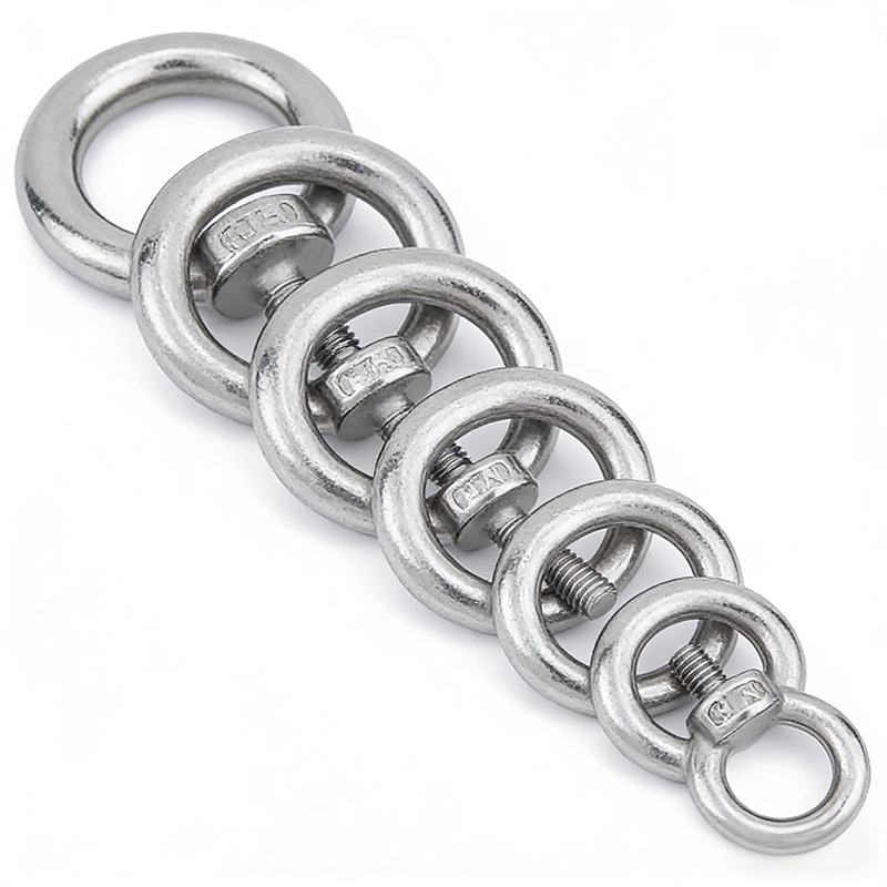 304 Stainless Steel Ring Hooking Nut Screws Eyebolts