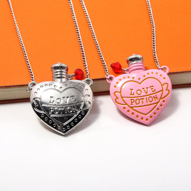 Love Potion Heart Bottle Pendant Necklace